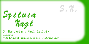 szilvia nagl business card